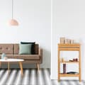 Miniatyrbild 3 av 6: Relaxdays Bamboo Badrumshylla, 3-våningshylla, med lock, öppen, HLP 76,5 x 46 x 29,5 cm, Natural