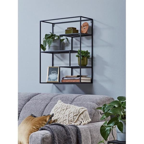 Vägghylla 3 nivåer "inaya" 60cm Svart - Paris Prix
