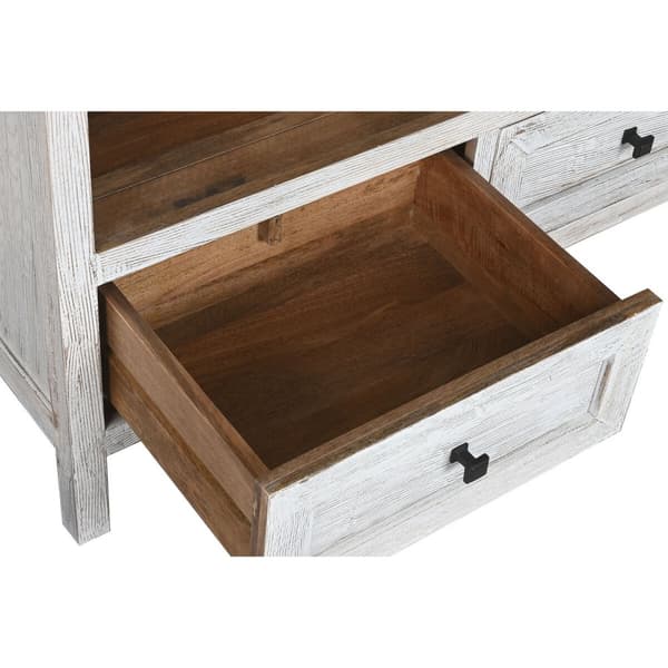 Bokhylla Home ESPRIT Vit Mangoträ 100 x 40 x 198 cm