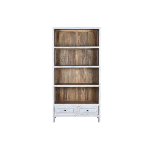 Bokhylla Home ESPRIT Vit Mangoträ 100 x 40 x 198 cm