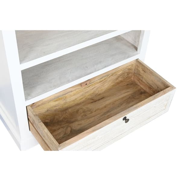 Hylder Home ESPRIT Hvid Mangotræ 90 x 40 x 180 cm