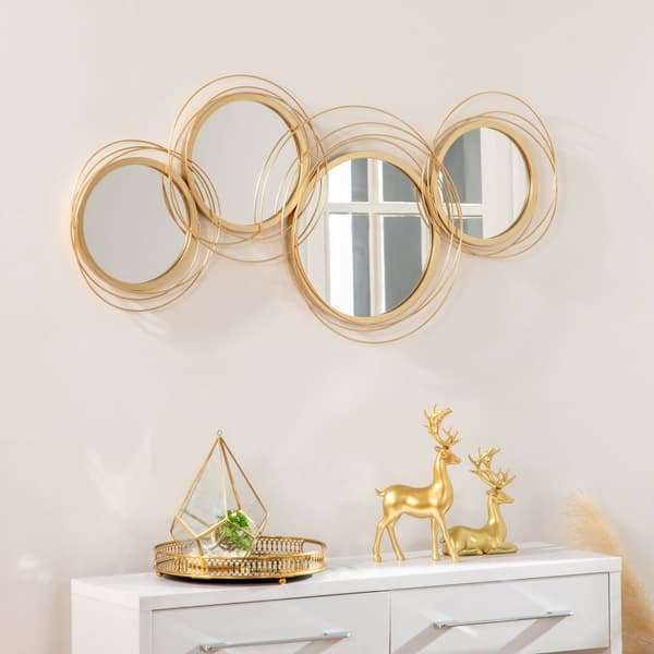 Väggdekoration Set, 107x56x4 cm, Guld