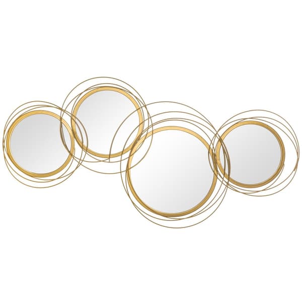 Väggdekoration Set, 107x56x4 cm, Guld