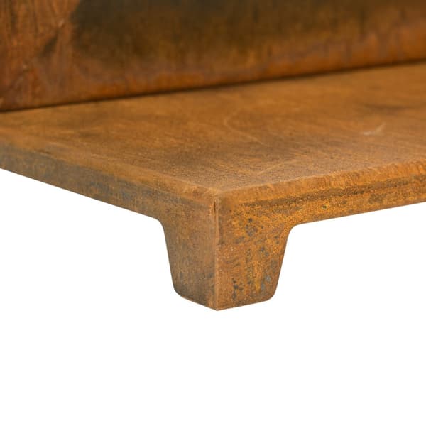 Järnfönster, 55x19x80 cm, Brun