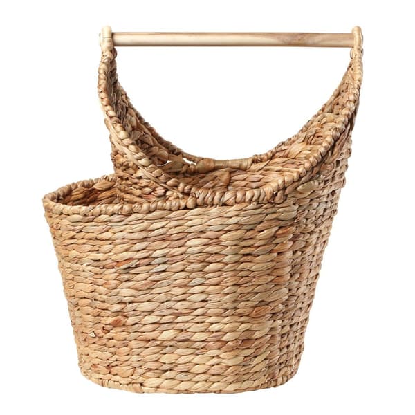 Panier de rangement pour papier toilette en jacinthe d'eau - H42 cm