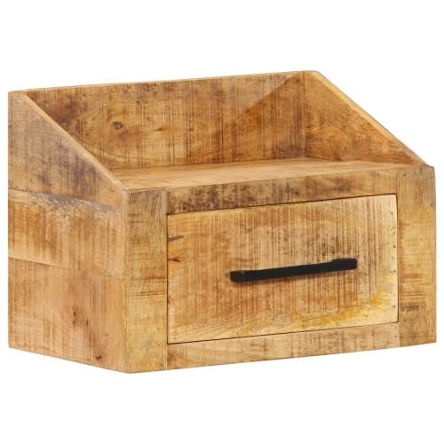 Sängbord 40x30x30 cm Solid Trä Grovt Mango