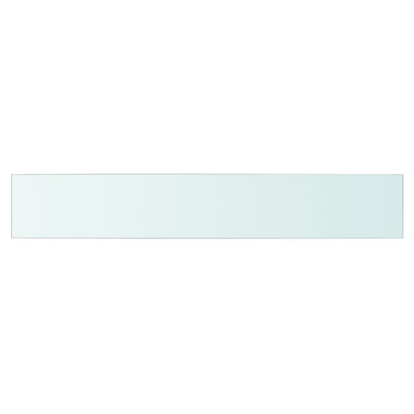 Hyllplan glas genomskinlig 90x15 cm