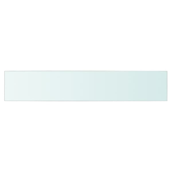 Hyllplan glas genomskinlig 80x15 cm