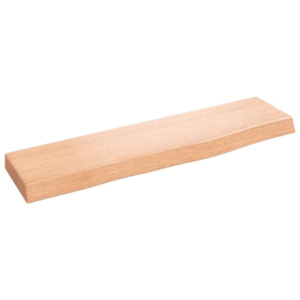 Bordsskiva ljusbrun 40x10x2 cm behandlad massiv ek