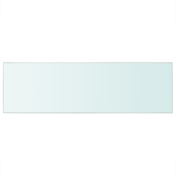 Hyllplan glas genomskinlig 80x25 cm