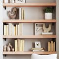 Miniatyrbild 1 av 2: Hyllplan 100x30x(2-6) cm obehandlad massiv ek