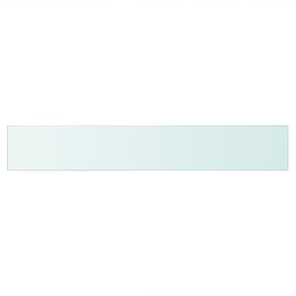 Hyllplan glas genomskinlig 80x12 cm