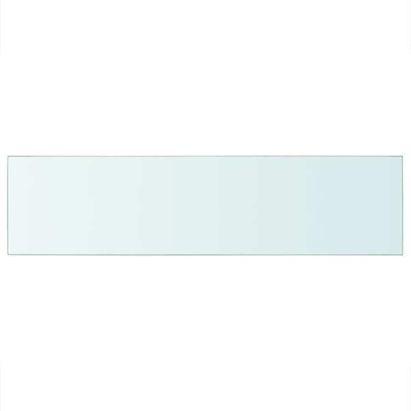 Hyllplan glas genomskinlig 100x25 cm