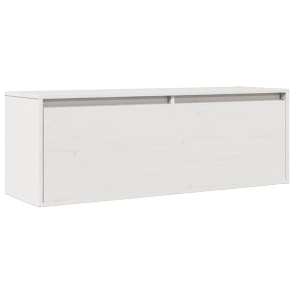 Väggskåp vit 100x30x35 cm massiv furu