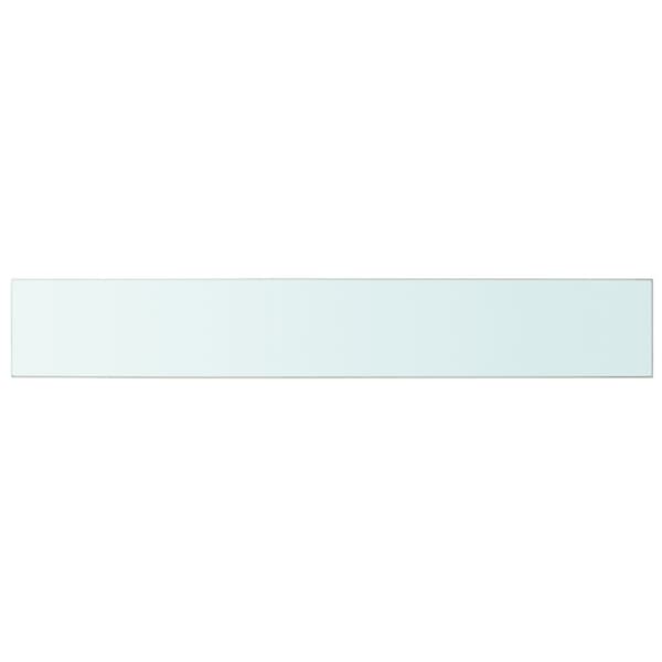 Hyllplan glas genomskinlig 100x15 cm