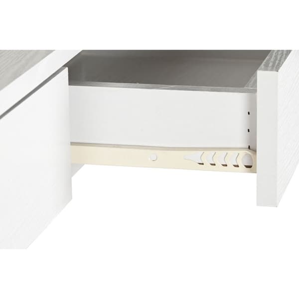 Hylder DKD Home Decor Hvid Gennemsigtig Krystal Træ MDF 90 x 35 x 180 cm (1)