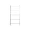 Pikkukuva 8 / 8: Hyllyt DKD Home Decor Valkoinen Läpinäkyvä Kristalli Puu MDF 90 x 35 x 180 cm (1)