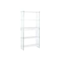 Pikkukuva 1 / 8: Hyllyt DKD Home Decor Valkoinen Läpinäkyvä Kristalli Puu MDF 90 x 35 x 180 cm (1)