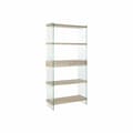 Pikkukuva 1 / 4: Hyllyt DKD Home Decor 90 x 35 x 180 cm Kristalli Luonnollinen Puu Läpinäkyvä Puu MDF