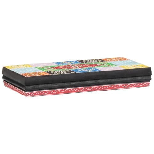 vägghyllor 2 st 40x20x6 cm Massivt trä Mango
