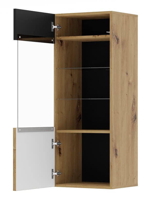 FURNLUX SEINÄKAAPPI AURIS BEIGE & MUSTA 45CM