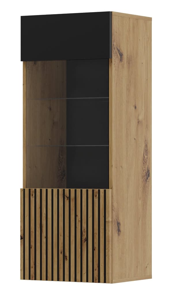 FURNLUX SEINÄKAAPPI AURIS BEIGE & MUSTA 45CM