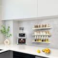 Miniatyrbild 3 av 5: Lollanda 3-pack väggmonterade hyllor – träsvävande vägghyllor – för förvaring i kök, badrum och sovrum