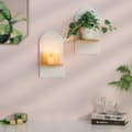 Miniatyrbild 7 av 7: Lollanda 2-pack vägghyllor i bohemisk stil – trähyllor med expanderbultar, passar vardagsrum, sovrum  och kök