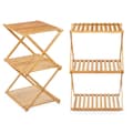 Miniatyrbillede 2 af 4: Hylder CH68220-5 Natur Bambus 40 x 62 x 33,5 cm (4 enheder)