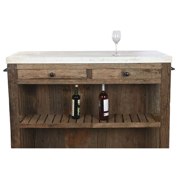 Køkken møbler Home ESPRIT Hvid Natur 120 x 60 x 97 cm 131 x 61,5 x 97 cm