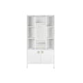 Pikkukuva 6 / 7: Hyllyt DKD Home Decor Valkoinen Metalli Mangopuu 90 x 40 x 180 cm