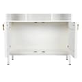Pikkukuva 7 / 7: Hyllyt DKD Home Decor Valkoinen Metalli Mangopuu 90 x 40 x 180 cm
