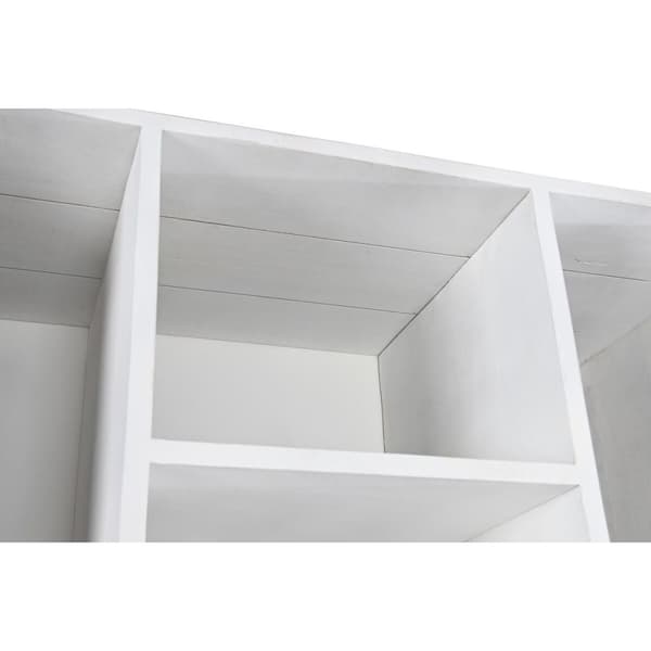Hyllyt DKD Home Decor Valkoinen Metalli Mangopuu 90 x 40 x 180 cm
