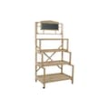 Miniatyrbillede 1 af 9: Hylder Home ESPRIT Sort Bræt Gran 98 x 68 x 192 cm