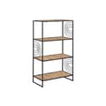 Pikkukuva 1 / 4: Hyllyt Home ESPRIT Musta Metalli Kuitu 50 x 25 x 88 cm