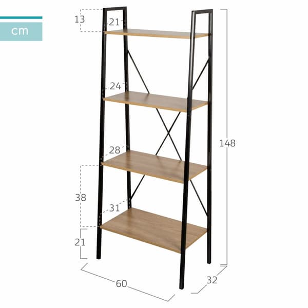 Hyllyt Max Home Teräs Melamiini lastulevy 60 x 148 x 32 cm