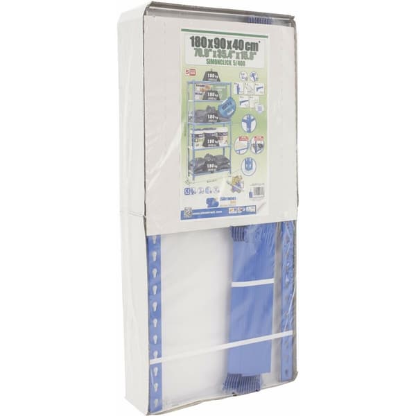 Hyllyt Simon Rack Simonclick 5/400 Metalli 180 x 90 x 40 cm 5 Hyllyt