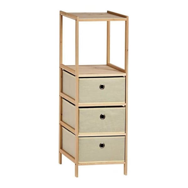 Hylder Kipit XJL194734 Beige Træ 26 x 89 x 32 cm