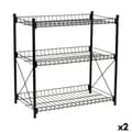 Miniatyrbillede 1 af 2: Hylder Confortime Metal 52 x 34 x 55 cm (2 enheder)