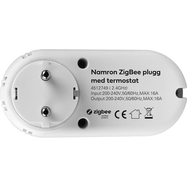 Namron ZigBee Termostatplugg 16A