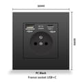 Pikkukuva 2 / 7: OBOSOE pistorasia USB:llä ja Type-C:llä – Schuko Pistorasia 5V 2.1A, monipistorasia matkapuhelimelle, tabletille, PC:lle