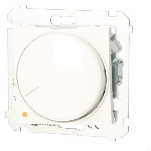 Drejedæmper til dæmpbare LED'er, 230V, 5-215W, 4-leder installation, hvid Simon54