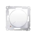 Miniatyrbillede 1 af 4: Drejedæmper til dæmpbare LED'er, 230V, 5-215W, 4-leder installation, hvid Simon54
