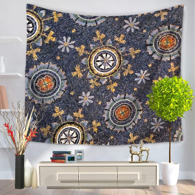 väggdekoration /tavla/ strandfilt/bordsduk sängöverkast-mandala