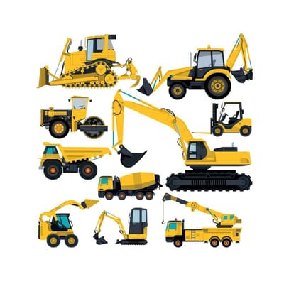 Veiarbeidsmaskiner - Wallsticker