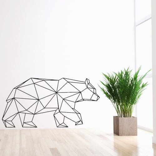 Geometrisk Bjørn - wallstickers