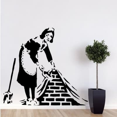 Stuepigen - Banksy - wallstickers