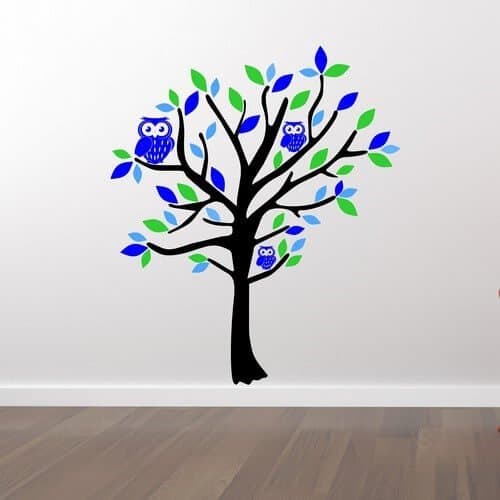Ugletræ til drenge - wallstickers