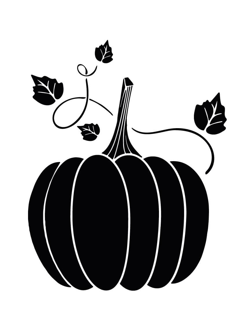 Pumpa stor Självhäftande väggdekor halloween
