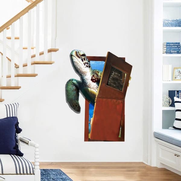 45x60cm sjøskilpadde veggdekal Selvklebende avtakbart dekal